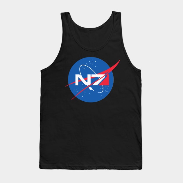 The NASA Mass Effect shirt (N7) Tank Top by TheWhiteTreeStore